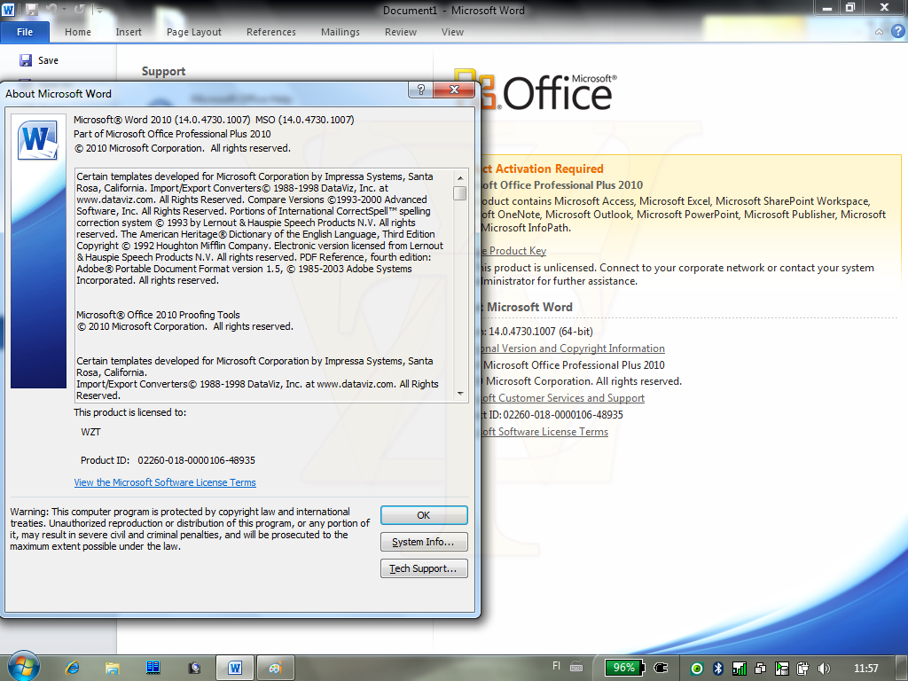 Microsoft Office 2010 Word Precracked