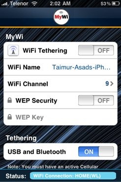 Tether iPhone with iPad (1)