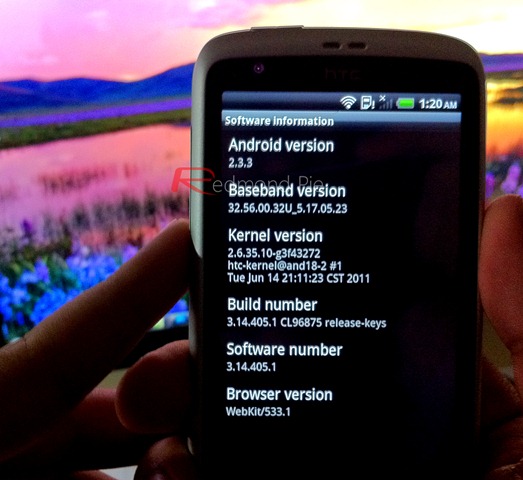 Htc desire android 2.3.3