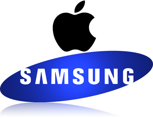 Apple and Samsung Logos