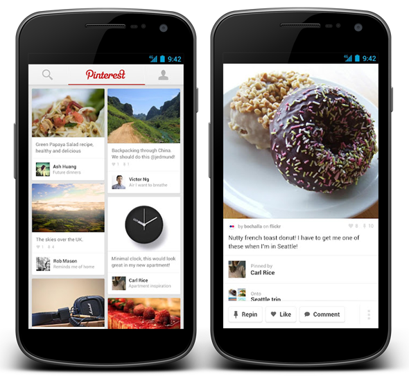 Pinterest App Android Free Download