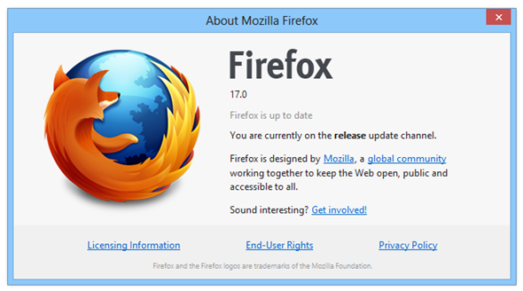 mozilla firefox 17.0 for windows