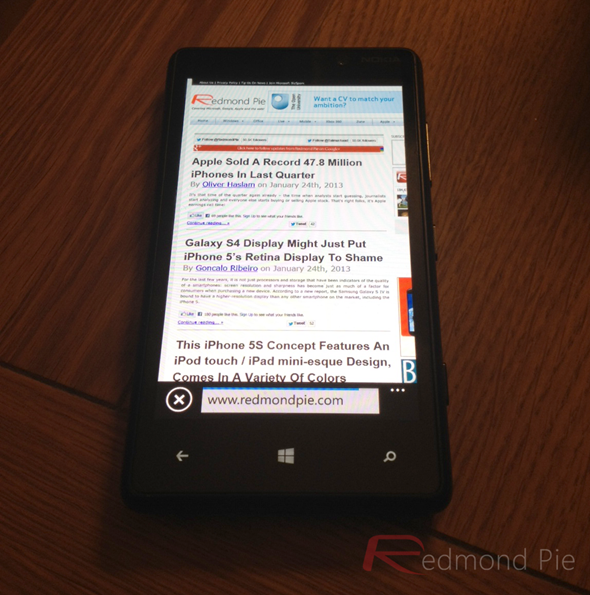 Windows Phone 8 Browsing