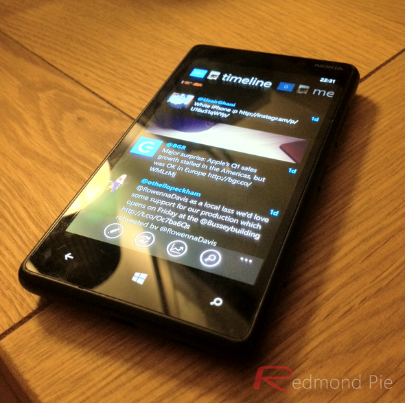 Windows Phone 8 Twitter