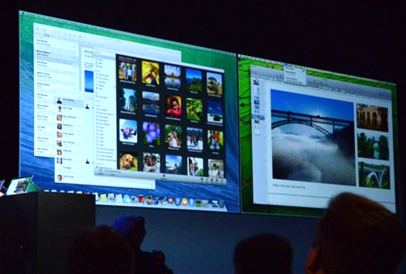 Mac OS X 10.9 Mavericks, multiples pantallas