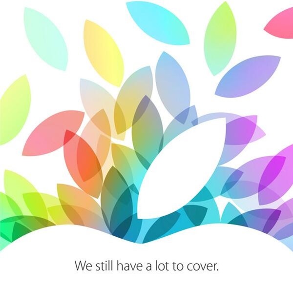 Apple iPad 5 mini 2 event invite october 22