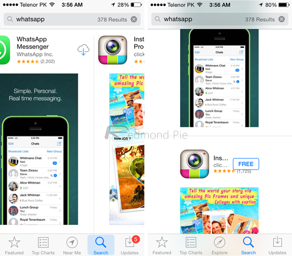 App Store search
