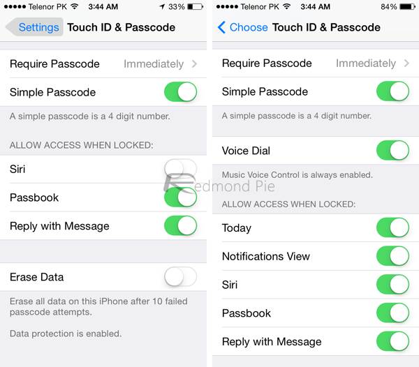 Touch ID And Password
