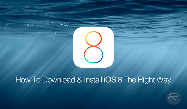 iOS 8 download and install