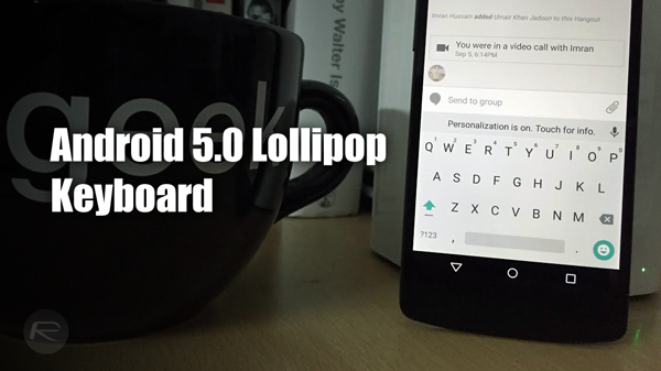 Android 5.0 lollipop Google Keyboard 4