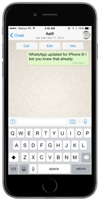 Whatsapp  Iphone -  5