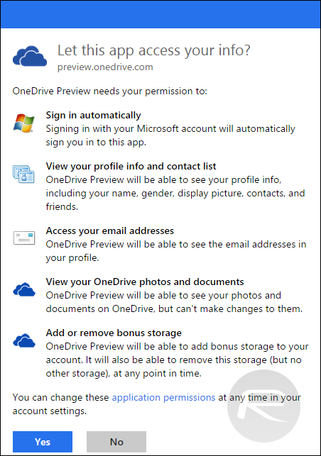 OneDrive Free 100GB Storage - 2