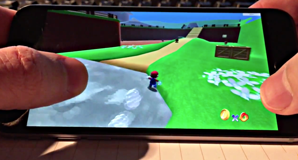 Super Mario 64 HD Running On iPhone 6 [Video]