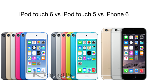 iPod touch 6, iPod touch 5, iPhone 6, iPod touch 6 vs iPod touch 5 vs iPhone 6, AppLe, Tech Holics, 