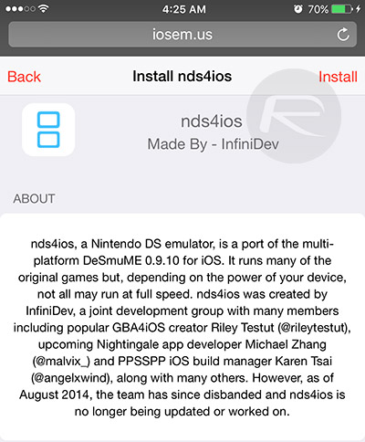 Install-nds4ios