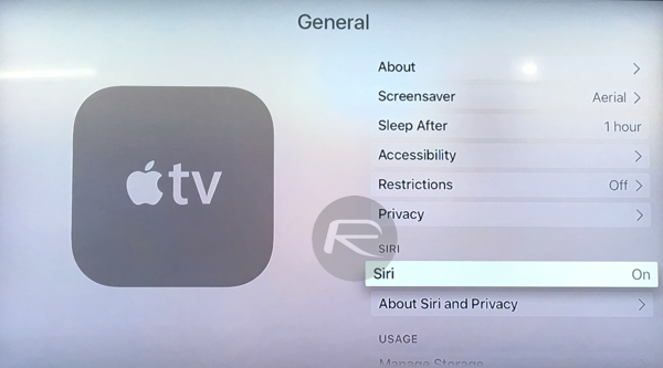 Siri Apple TV 4