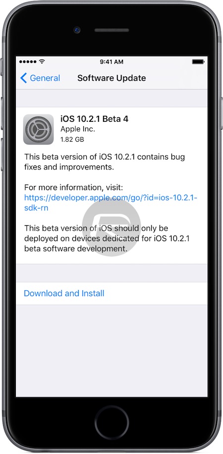 iOS 10.2.1 beta 4