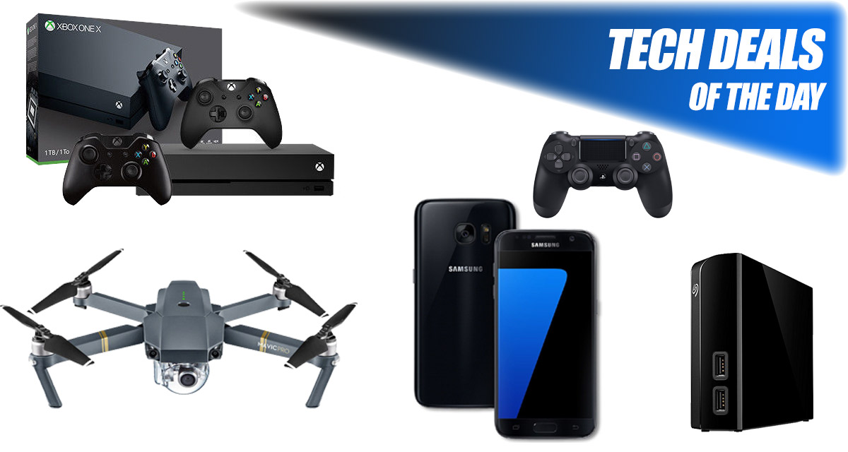 Tech Deals: 70% Off Galaxy S7, $100 Off Xbox One X With 2 Controllers, $115 6TB USB HDD, More