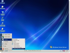 Windows Home Server desktop