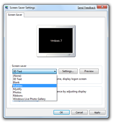 Windows 7 Build 7022 - Screen Saver
