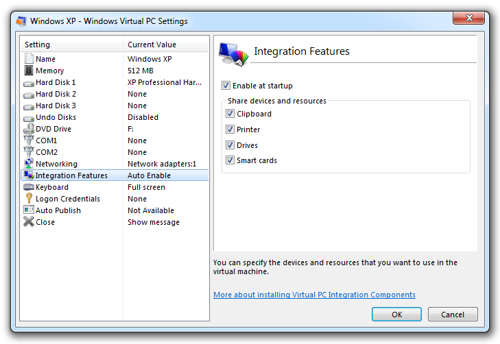 Windows 7 Features Chart