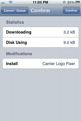 Carrier Logo Fixer for iPhone 3.1.2 Jailbreak