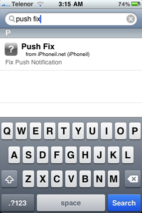 Install Push Fix App