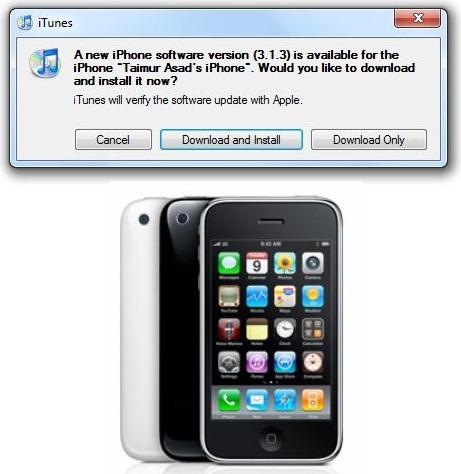 Updating itunes on iphone 3g