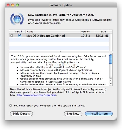 Mac OS X 10.6.3