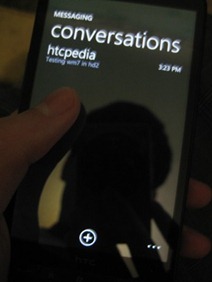 Windows Phone 7 on HTC HD2