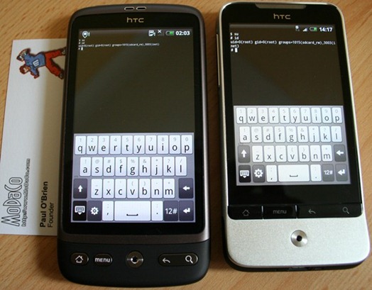 HTC Desire and Legend Root