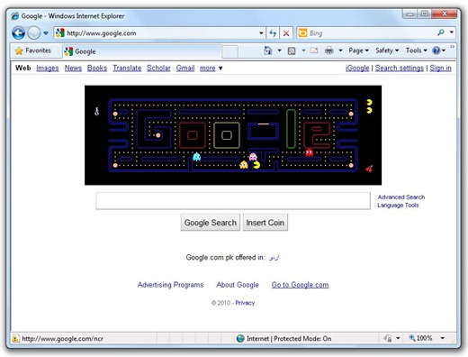 Google Doodle - PAC-MAN