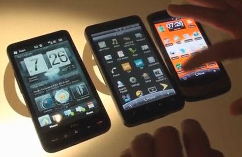 HTC EVO 4G vs HTC HD2 vs Nexus One