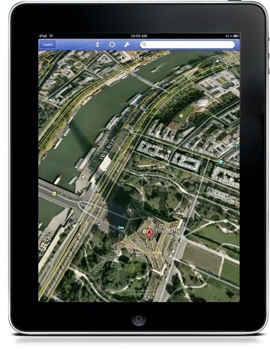 Google Earth for iPad