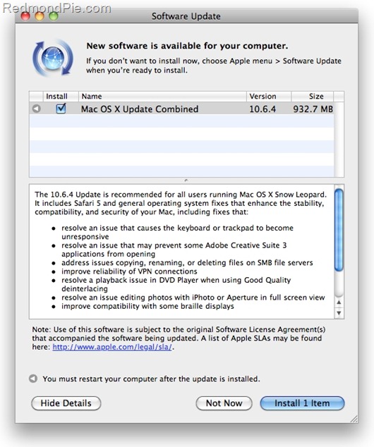 OS X 10.6.4 Snow Leopard