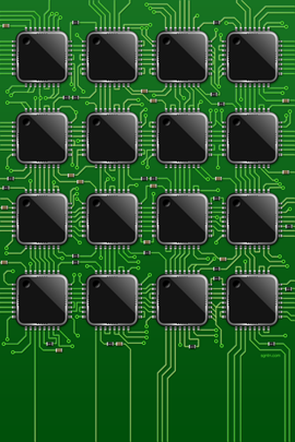 iPhone 4 Circuit Board Wallpaper (2)