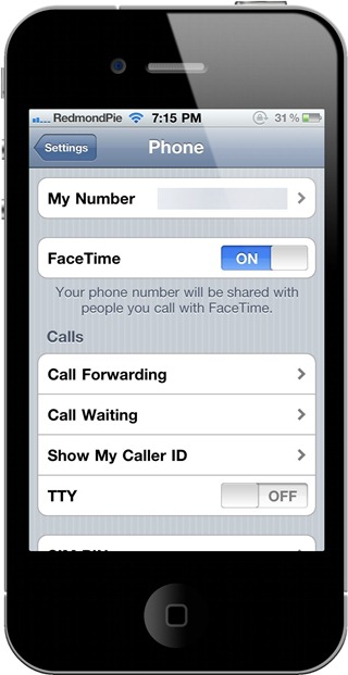 FaceTime on iPhone 4