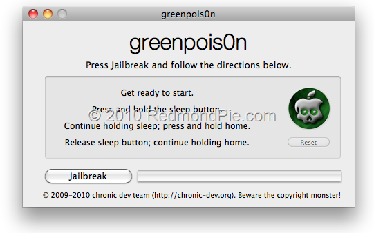 GreenPois0n for Mac OS X