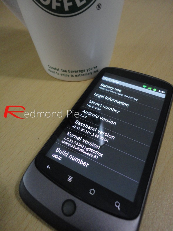 Android 2.3.3 on Nexus One