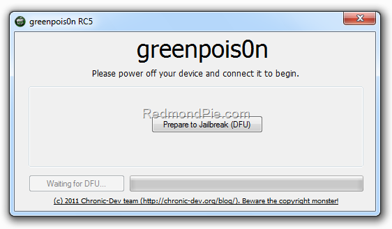 GreenPois0n RC5 for Windows