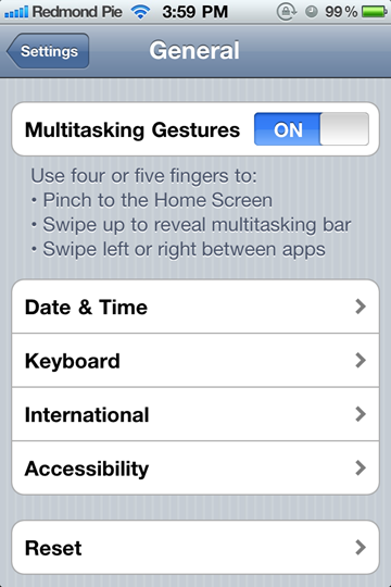MT Gestures iPhone 4