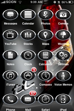 Toyota Theme for iPhone