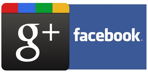 Google Plus Facebook