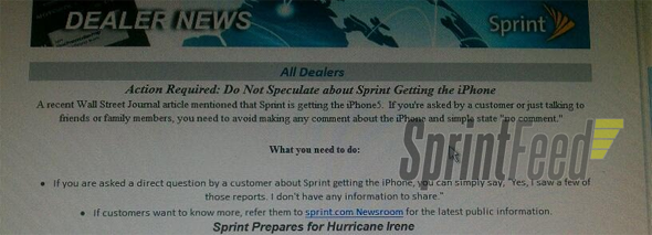 iPhone Sprint Briefing