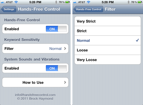 Hands-Free Control