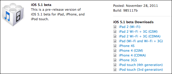 iOS 5.1 Firmware