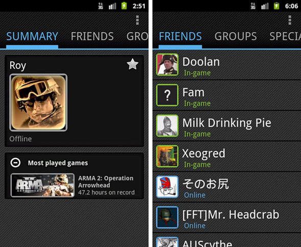 Steam Android 1