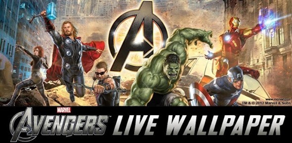 The Avengers live wallpaper splash
