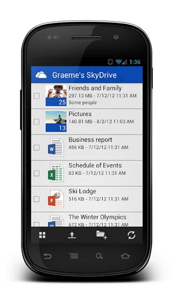 skydrive android 1