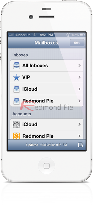 iOS 6 VIP Mail